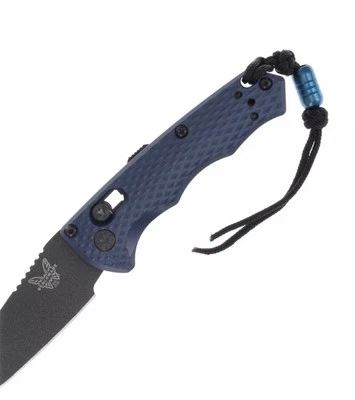 Benchmade Partial Immunity Crater Blue Aluminum Pocket Knife Blk Class 2950BK - Image 1 of 4