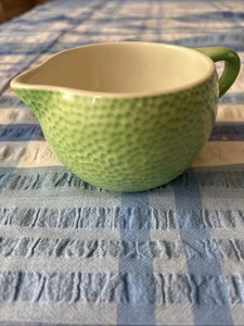 Carlton Ware Mid Century Milk Cream Jug Green Textured Jaffa Lemon Lime Jug - Picture 1 of 6
