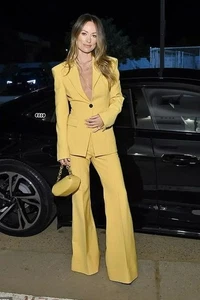 Kwaidan Editions Lemon Yellow Tailored Blazer Jacket Olivia Wilde Style Bright - Picture 1 of 21