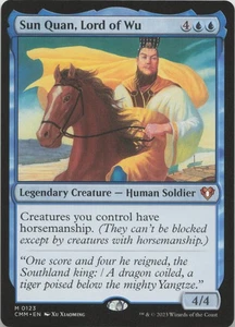 Sun Quan, Lord of Wu M Commander Masters 123 casi nuevo como nuevo Magic The Gathering - Imagen 1 de 1