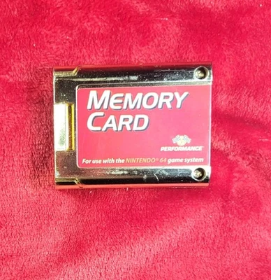 Tarjeta de memoria dorada Performance Nintendo 64 N64 Toys R exclusiva de la tienda de EE. UU. - probada Foto 1 de 4