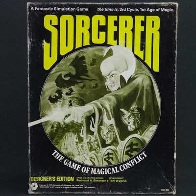 Sorcerer (SPI, 1975) Designer’s Edition – Fantasy Wargame w/ Mounted Map & Box - Image 1 of 4