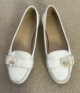 Cole Haan Cream Patent Leather Flats Sz 7 - Picture 1 of 12