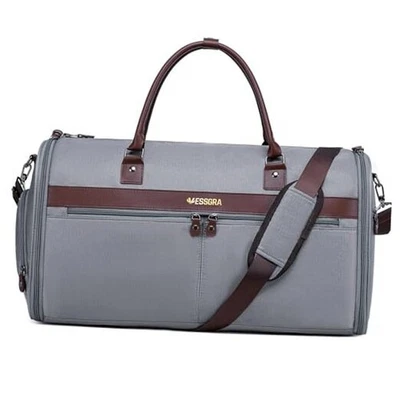 Carry On Garment Bags for Travel, Convertible Garment Duffle Bag for Men Grey - Image 1 of 4