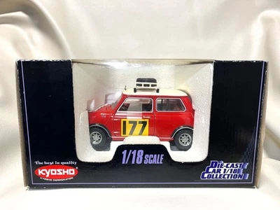 Modellino auto Kyosho 1/18 Mini Cooper 1275S '67 Rally rosso pressofuso raro - Immagine 1 di 4