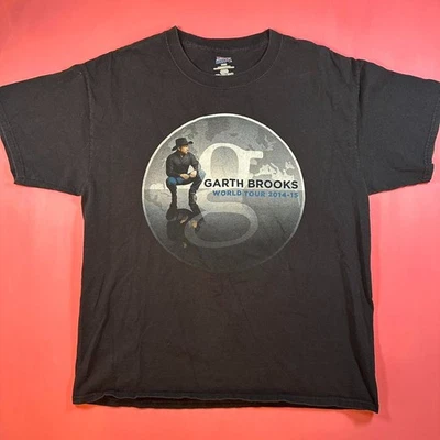 Camiseta Garth Brooks gira mundial Garth Brooks 2014 gira de música country camiseta gráfica Foto 1 de 4