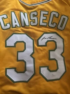 Jose Canseco Rare A’s Signed Jersey JSA - Picture 1 of 3