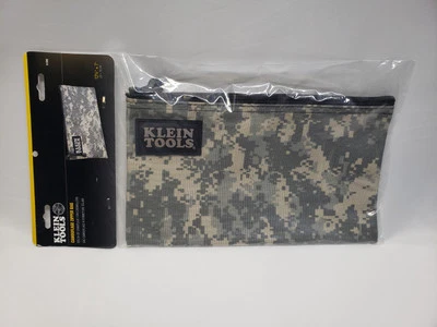 Klein Tools 5139C Digital Camoflage Cordura Nylon Tool Zipper Bag 12.5 Inch New  - Image 1 of 4