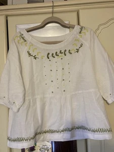 MISTRAL EMBROIDERED BLOUSE SIZE 12BEAUTUFUL IMMACULATE - Picture 1 of 7
