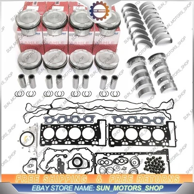 Engine Overhaul Pistons Bearings Seals Kit for BMW X5 X6 M E70 E71 4.4T S63B44A - Image 1 of 4