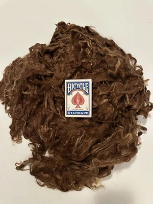 Fibra giratoria natural con falda lavada de alpaca SURI cervatillo 4,1 oz 2 lb (C17) Foto 1 de 4