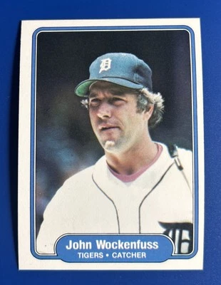1982 Fleer Baseball John Wockenfuss Detroit Tigers #286 - Image 1 of 2