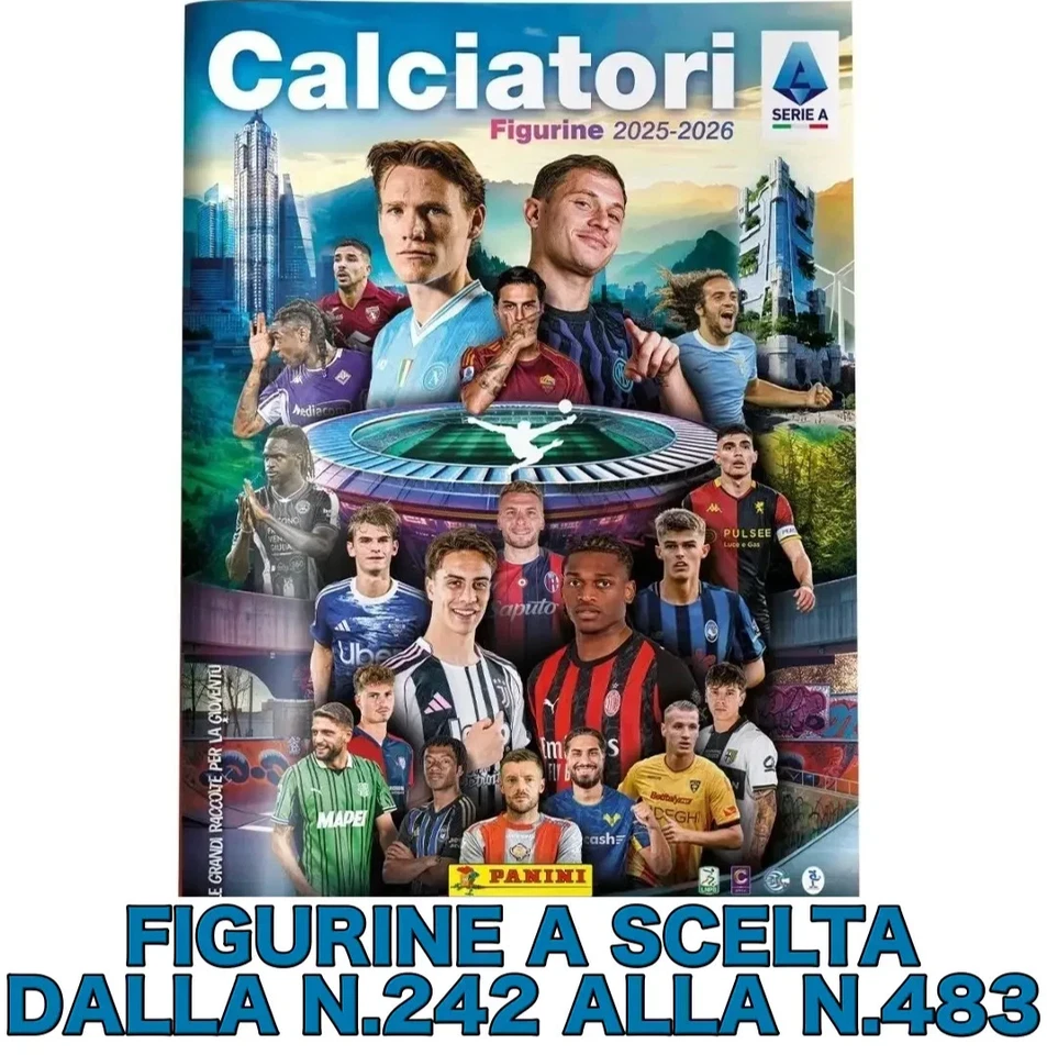 PANINI CALCIATORI 2025 2026 25 26 FIGURINE A SCELTA N.242 - N.483 - Immagine 1 di 1
