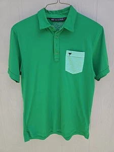 Travis Mathew Large Chive Golf Polo Pima Baumwollmischung Herren Grün Kurzarm - Bild 1 von 10