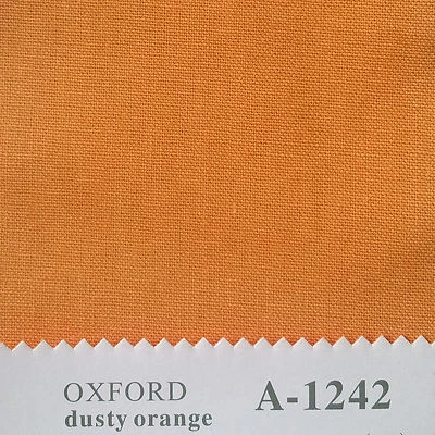 133 COLOR SOLID COTTON 134 THREAD 20s OXFORD FABRIC COVERING CURTAIN BEDDING 44" - Image 1 of 4