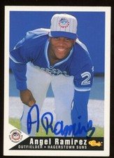 1994 Hagerstown Suns ANGEL RAMIREZ Signed Card autograph AUTO BLUE JAYS