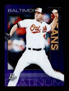 2020 Bowman Platinum Blue John Means #4 Short Print SP Baltimore Orioles /150