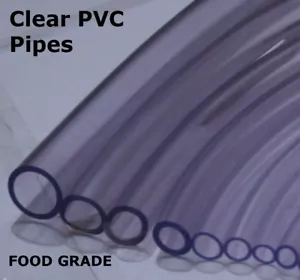 10mm 3/8" 30 METRE CLEAR PLASTIC PVC HOSE PIPE TUBE FISH POND CAR AQUARIUM AIR - Picture 1 of 2