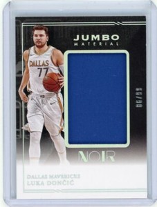 2020-21 Panini Noir Basketball Jumbo Material Relic #JM-LDC Luka Doncic #86/99