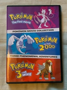 Pokemon Movie Collection Movies 1-3 on DVD Three Phenomenal Adventures - Imagen 1 de 4