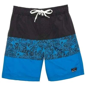 New! Big Chill Boy's Palm Color Block UPF 50 Board Beach Swim Shorts  Size: 4,5 - Picture 1 of 6