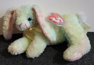 Ty Beanie Baby Babies Retired Cottonball Rabbit Plush Toy Stuffed Animal 2001 - Imagen 1 de 13