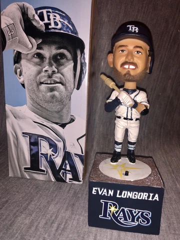 Tampa Bay Rays Evan Longoria Walk Up Bobble Head New In Box SGA Cover