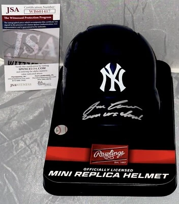 Jose Canseco signed New York Yankees mini helmet W/ 2000 WS Champs JSA Witnessed - Image 1 of 2