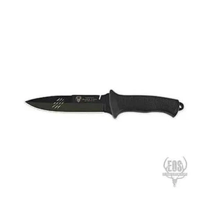 CUDEMAN - DROP POINT, 15CM ANODIZED BLACK BLADE, RUBBER HANDLE, W/SHEATH (BLACK - Picture 1 of 1