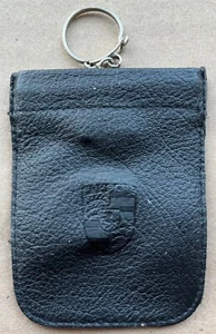 Porsche Original Vintage Porsche Schlüsselanhänger Schlüsselanhänger Etui Etui Leder schwarz AS - Bild 1 von 2