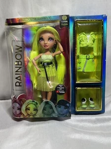Rainbow High Doll Series 2 Karma Nichols NEON GREEN BOX SLIGHT WEAR & TEAR - Picture 1 of 11