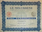 LE  MOLYBDÈNE