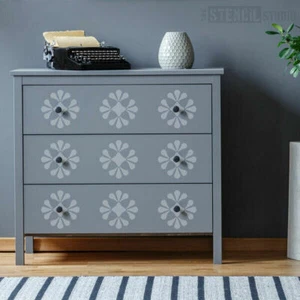 Peacock Motif Reusable STENCIL- For Walls & furniture -Repeat Pattern- 10798 - Picture 1 of 6