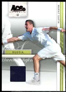 Marat Safin Card 2007 Ace Authentic Straight Sets Materials #22 