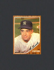 1962 Topps Bill Stafford #570 - RARE SP Hi # - New York Yankees - Mint