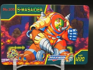 ROCKMAN X3 S.MASAIDER Card No.105 Bandai Japanese CAPCOM Trading cards B579 - Picture 1 of 10