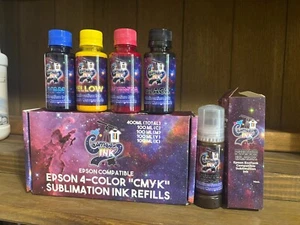 COSMOS SUBLIMATION INK FOR EPSON PRINTERS-PHOTO BLACK & CYMK - Photo 1/3