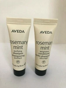 Champú purificador y acondicionador sin peso Aveda Rosemary Mint muestra de 0,34 oz EA - Imagen 1 de 1