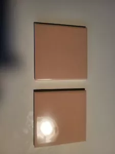 Azulejos vintage nuevos color bronceado años 50 años 60 4 3/8 ¡NUEVO!! 2 Azulejos Nuevos NOS - Imagen 1 de 2