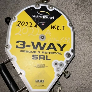 guardian fall protection safety gear three way retractable 3W1209 50' 3/16 READ - Picture 1 of 13