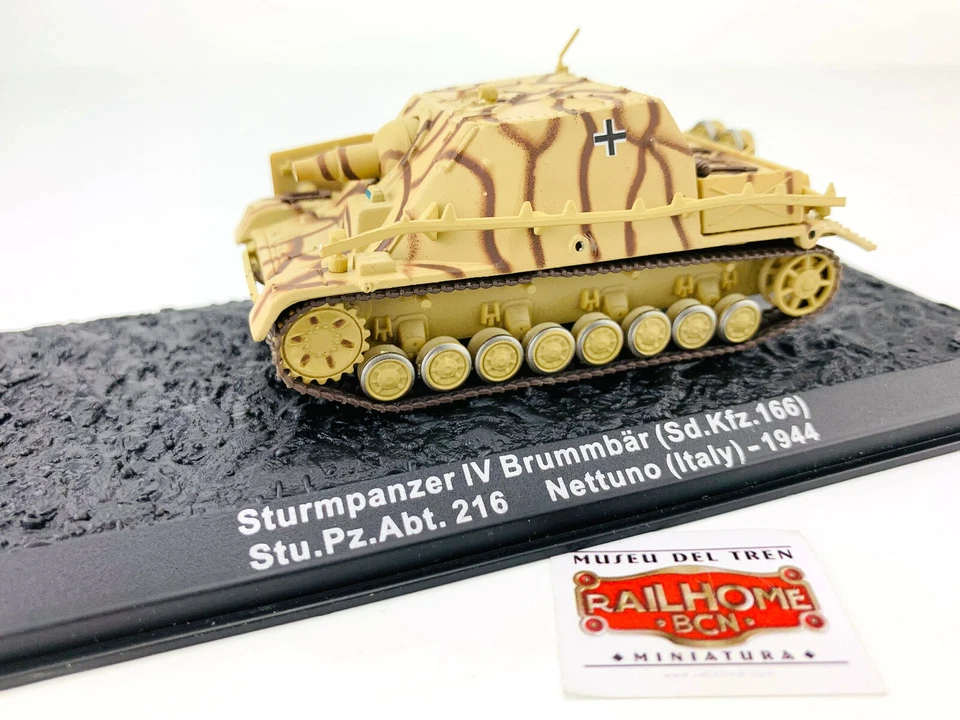 Cars Of Combat Altaya 1:72 - Sturmpanzer IV Brummbär - Nettuno (Italy) 1944 - Image 1 of 1