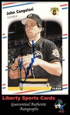 1988 Fleer John Cangelosi #325 Authentic Autographed Card Pittsburgh Pirates