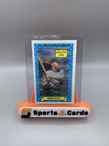 1972 Kellogg's 3-D All-Time Baseball Greats Babe Ruth Greatest Ever #6 HoF Card