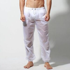 Transparent Pants Nylon Swimwear Long Trunks Swimming Surf Trousers 