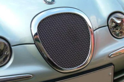 Genuine Jaguar S-Type 99-02 Stainless Steel Woven Mesh Grille Insert - Image 1 of 4