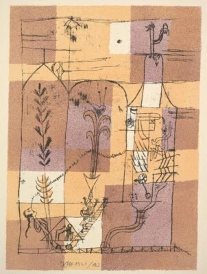Hoffmannesque Fairytale Scene Print – Paul Klee 1923 Surrealism to Frame - Image 1 of 2
