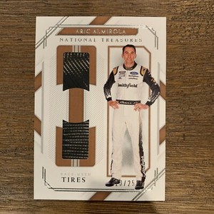 2021 National Treasures Nascar #DRU-AA Aric Almirola /25 Dual Race Used Tires