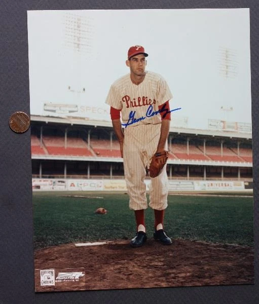 Foto autografiada firmada por Gene Conley estrella de los Filis de Filadelfia 1959-60 NBA también- Foto 1 de 1