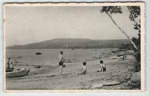 Postcard Surf Swimming at Presque Isle State Park in Erie, PA - Picture 1 of 2