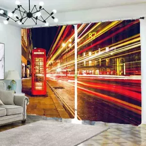 Ambiguous Appearance Sky 3D Blockout Photo Print Curtain Fabric Curtains Window - Foto 1 di 10